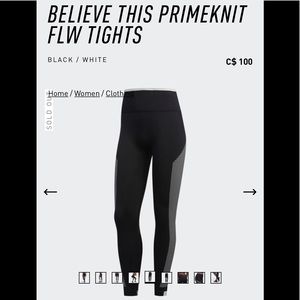 NWOT Adidas primeknit tights